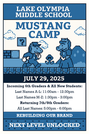  Mustang Camp July 29th